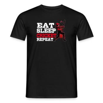 Cadeau de cricket - T-shirt homme - noir - Devant - AI Model Male 178 light (178cm)