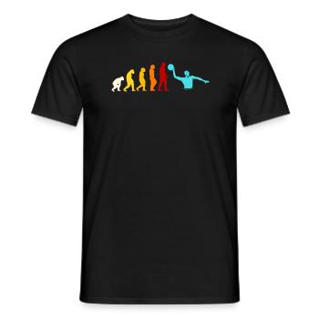 Water polo evolution gift - Men's T-Shirt - black - Front - AI Model Male 178 light (178cm)