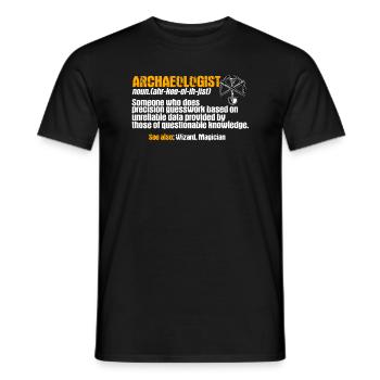 Archäologe - Männer T-Shirt - Schwarz - Vorne - AI Model Male 178 light (178cm)
