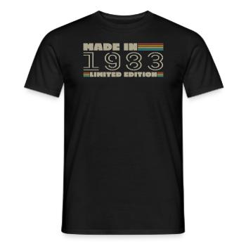 Jahrgang 1983 1983 Jahrgang 1983 Geburtstagsgeschenk - Männer T-Shirt - Schwarz - Vorne - AI Model Male 178 light (178cm)