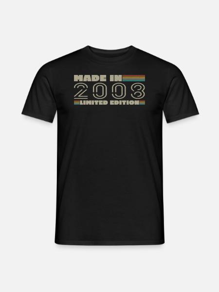 Vintage 2008 2008 verjaardagscadeau geboren in 2008 - Heren T-shirt - zwart