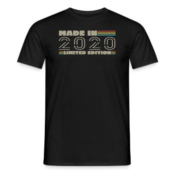 Jahrgang 2020 2020 Geburtstagsgeschenk Jahrgang 2020 - Männer T-Shirt - Schwarz - Vorne - AI Model Male 178 light (178cm)