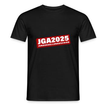Junggesellen Abschied 2025 JGA - Männer T-Shirt - Schwarz - Vorne - AI Model Male 178 light (178cm)