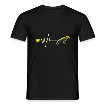 Angelhaken Puls - Männer T-Shirt - Schwarz - Vorne - AI Model Male 178 light (178cm)