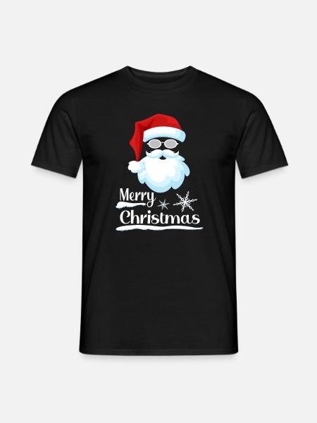 Santa Merry Christmas Weihnachtlich - Männer T-Shirt - Schwarz