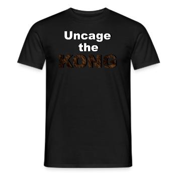 Uncage the KONG - Männer T-Shirt - Schwarz - Vorne - AI Model Male 178 light (178cm)