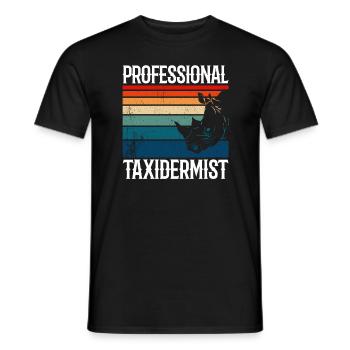 Professional Taxidermist - Men's T-Shirt - black - Front - AI Model Male 178 light (178cm)