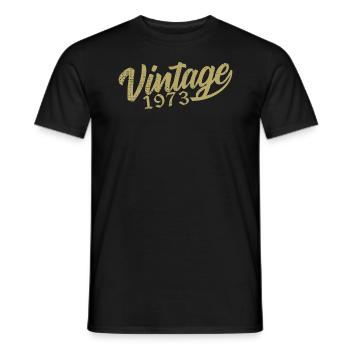1973 Jahrgang 1973 Retro 1973 Geburtstagsgeschenk - Männer T-Shirt - Schwarz - Vorne - AI Model Male 178 light (178cm)