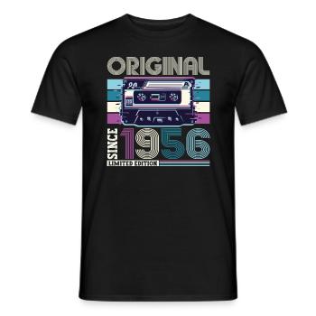 Original 1956 66th Birthday Gift Hommes - T-shirt homme - noir - Devant - AI Model Male 178 light (178cm)