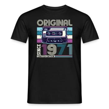 Original 1971 51st Birthday Gift Hommes - T-shirt homme - noir - Devant - AI Model Male 178 light (178cm)