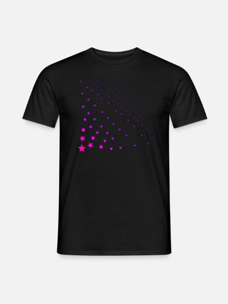 Pink Stars Pink Gift Idea - Men's T-Shirt - black