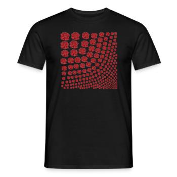 Rosen rot Geschenkidee - Männer T-Shirt - Schwarz - Vorne - AI Model Male 178 light (178cm)