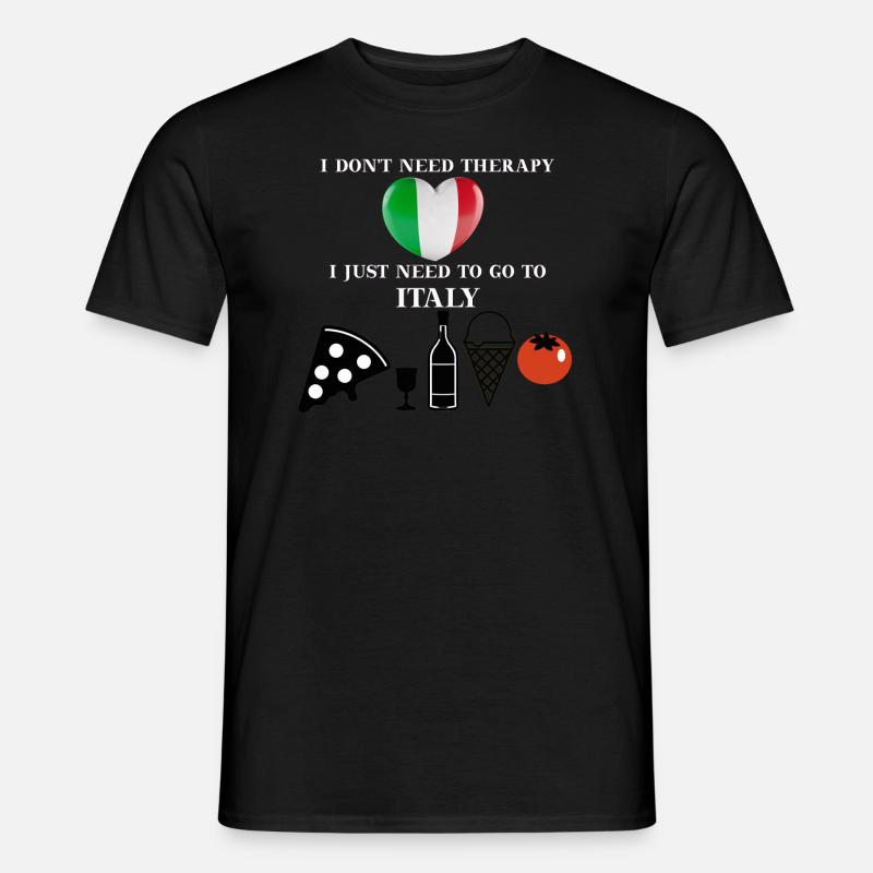 Italien Geschenkidee - Männer T-Shirt - Schwarz