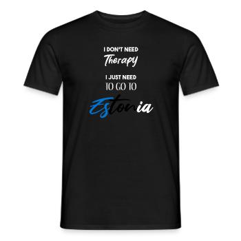 Estland Geschenkidee Estonia lustiger Spruch - Männer T-Shirt - Schwarz - Vorne - AI Model Male 178 light (178cm)