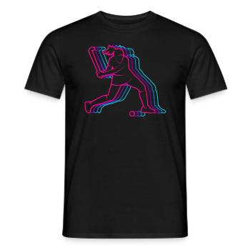 joueur de hockey Vintage Hockey Girl Hockey sur gazon - T-shirt homme - noir - Devant - AI Model Male 178 light (178cm)
