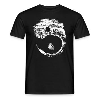Yin Yang Symbole Bonsai Spiritualité - T-shirt homme - noir - Devant - AI Model Male 178 light (178cm)