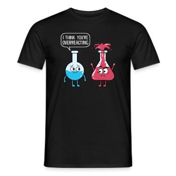 Chemistry saying chemistry chemist gift chemical - Men's T-Shirt - black - Front - AI Model Male 178 light (178cm)