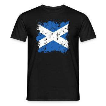Drapeau écossais Drapeau écossais Alba GB Royaume-Uni - T-shirt homme - noir - Devant - AI Model Male 178 light (178cm)