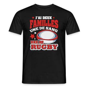 Homme Humour joueur rugby cadeau Rugby - T-shirt homme - noir - Devant - AI Model Male 178 light (178cm)