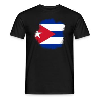 Kuba Flagge Karibik Urlaub Cuba Reise Havanna - Männer T-Shirt - Schwarz - Vorne - AI Model Male 178 light (178cm)