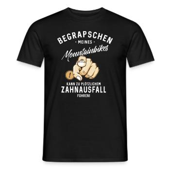 Begrapschen meines Mountainbikes - Zahnausfall - - Männer T-Shirt - Schwarz - Vorne - AI Model Male 178 light (178cm)