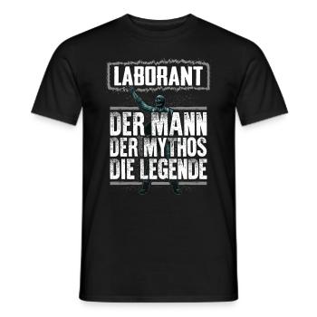 LABORANT - Mythos - Männer T-Shirt - Schwarz - Vorne - AI Model Male 178 light (178cm)