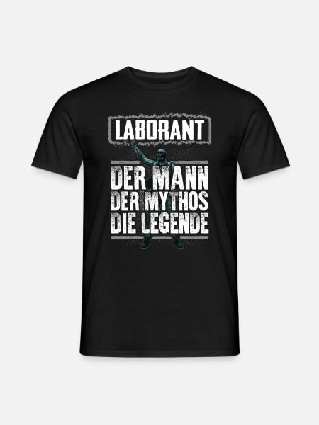 LABORANT - Mythos - Männer T-Shirt - Schwarz