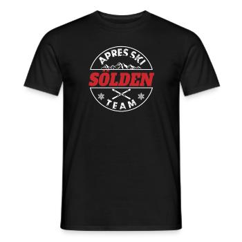Apres ski team Sölden - Männer T-Shirt - Schwarz - Vorne - AI Model Male 178 light (178cm)
