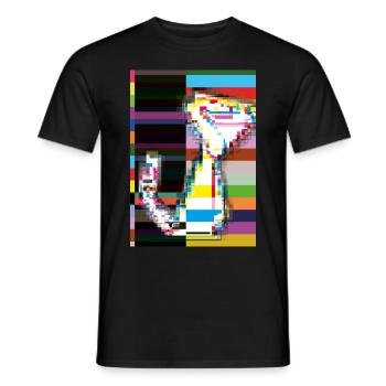 Robo Cat verschiedene Farben 6 - Männer T-Shirt - Schwarz - Vorne - AI Model Male 178 light (178cm)