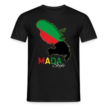 Mada Style Martinique - T-shirt homme - noir - Devant - AI Model Male 178 light (178cm)