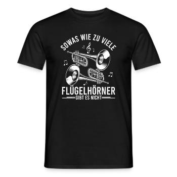 Joueur de bugle - il n’y a pas trop de bugles - T-shirt homme - noir - Devant - AI Model Male 178 light (178cm)