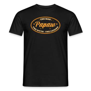 Papa Vater Opa Geschenkidee Papaw Spruch Humor - Männer T-Shirt - Schwarz - Vorne - AI Model Male 178 light (178cm)