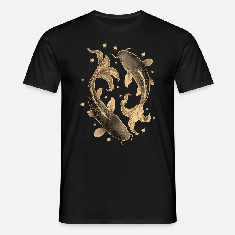 Koi Karpfen - Männer T-Shirt - Schwarz