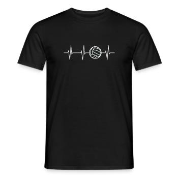 Volleyball love volleyball team - Men's T-Shirt - black - Front - AI Model Male 178 light (178cm)