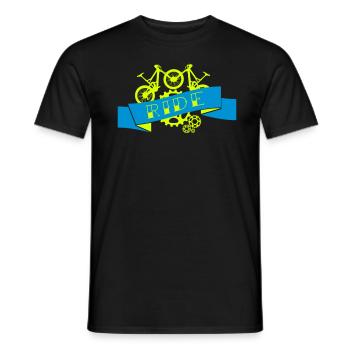 Mountain Biking - Downhill Ride Compilation - Men's T-Shirt - black - Front - AI Model Male 178 light (178cm)