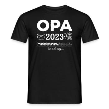 Grand-père 2023 charge de la grossesse de la progéniture - T-shirt homme - noir - Devant - AI Model Male 178 light (178cm)