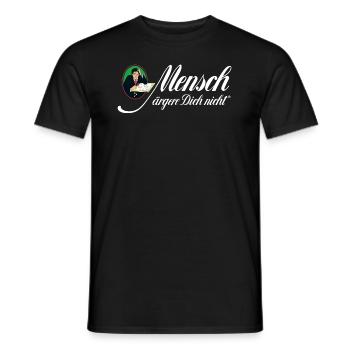 Mensch ärgere dich nicht Classic lettering - Men's T-Shirt - black - Front - AI Model Male 178 light (178cm)