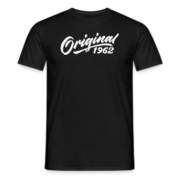 Original 1962 Geburtstagsgeschenk 1962 - Männer T-Shirt - Schwarz - Vorne - AI Model Male 178 light (178cm)