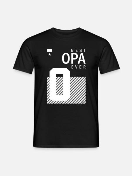 Bestes Opa - Männer T-Shirt - Schwarz