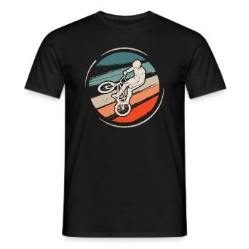BMX Rider Cycliste Vélo BMX Vélo - T-shirt homme - noir - Devant - AI Model Male 178 light (178cm)