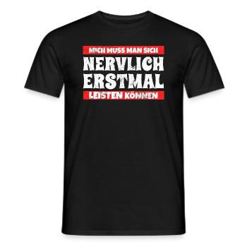 Lustiger Spruch Humor Sarkasmus Ironie Witzig - Männer T-Shirt - Schwarz - Vorne - AI Model Male 178 light (178cm)