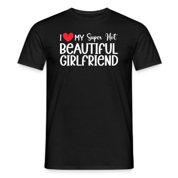 Ich Liebe Meine Freundin Paare Freund Geschenkidee - Männer T-Shirt - Schwarz - Vorne - AI Model Male 178 light (178cm)