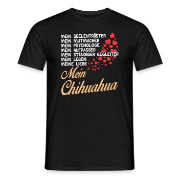Chihuahua - Mein - Männer T-Shirt - Schwarz - Vorne - AI Model Male 178 light (178cm)