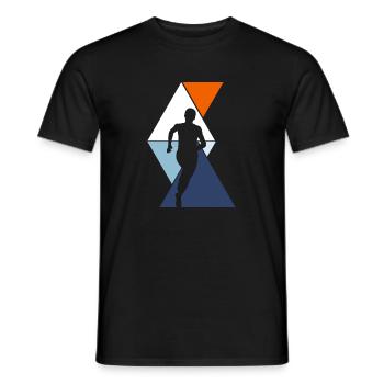 Marathonläufer - Männer T-Shirt - Schwarz - Vorne - AI Model Male 178 light (178cm)
