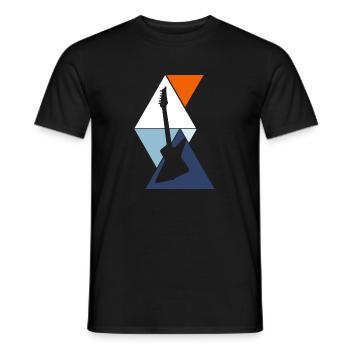 E-Gitarre - Männer T-Shirt - Schwarz - Vorne - AI Model Male 178 light (178cm)