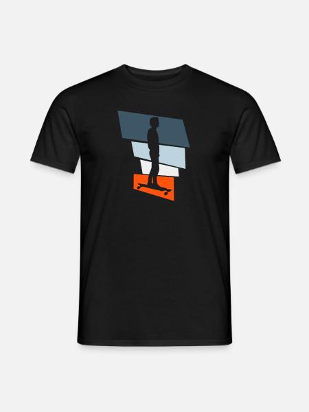Boarder Longboarder - T-shirt homme - noir