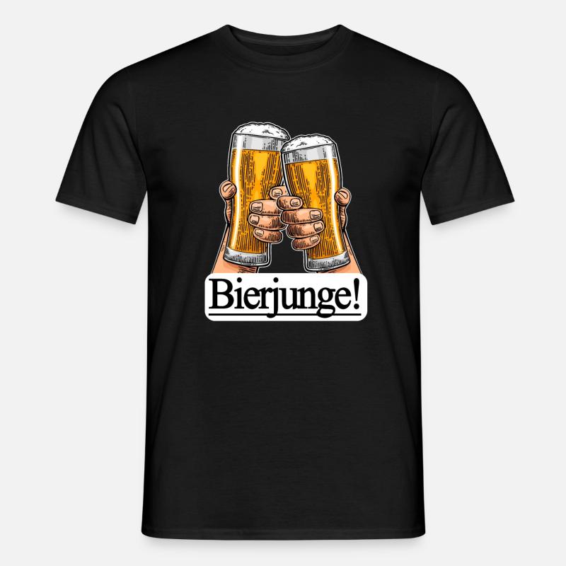 Un garçon de bière ! - T-shirt homme - noir