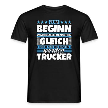 Zum Beginn gleich die besten wurden Zum Beginn gle - Männer T-Shirt - Schwarz - Vorne - AI Model Male 178 light (178cm)