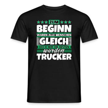 Zum Beginn gleich die besten wurden Zum Beginn gle - Männer T-Shirt - Schwarz - Vorne - AI Model Male 178 light (178cm)