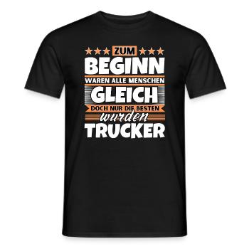 Zum Beginn gleich die besten wurden Zum Beginn gle - Männer T-Shirt - Schwarz - Vorne - AI Model Male 178 light (178cm)